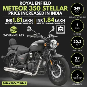Royal Enfield Meteor 350 Stellar Price Increased